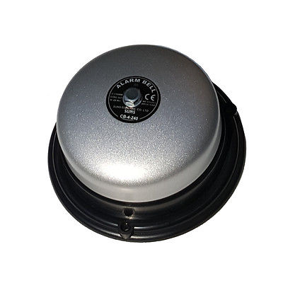 SUNS CB-4-240 Gray 240V Alarm Bell 4 Inch 240 Volt AC (4" in 240 VAC) - Industrial Direct