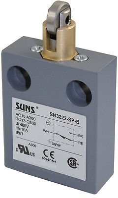 SUNS SN3222-SP-D1 Cross Roller Plunger Limit Switch 914CE3-Q1 - Industrial Direct