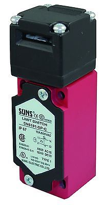 SUNS SN6191-SL-A Heavy Duty Key Operated Safety Interlock Switch w/ Key 1NO 1NC - Industrial Direct