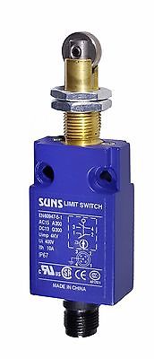 SUNS SN3132-SP-F Panel Roller Plunger Compact Limit Switch M12 Connector Bottom - Industrial Direct