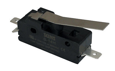SUNS S-14H Hinge Lever Snap Action 25A Micro Switch ASKHF3T04AC - Industrial Direct