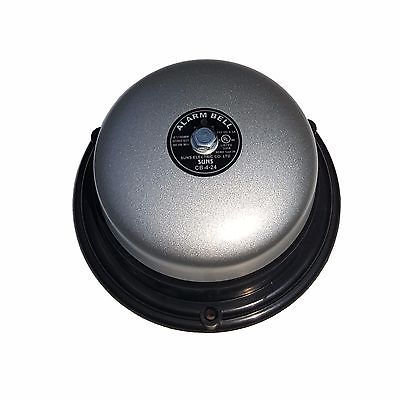 SUNS CB-4-24 Gray 24V Alarm Bell 4 Inch 24 Volt DC (4" in 24 VDC) - Industrial Direct