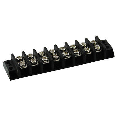 SUNS TU108 UL Rated 15A/300V Terminal Block 8 Position 22-14 AWG Barrier Strip - Industrial Direct