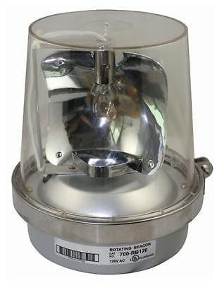 SUNS 700-RC120 UL Rated 120VAC Clear Rotating Beacon Emergency Signal Light 120V - Industrial Direct