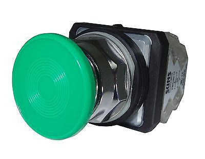 SUNS PBM30-MP-G-P13 30mm Green Mushroom Pushbutton NONC 9001KR24GH13 9001KR24GH5 - Industrial Direct