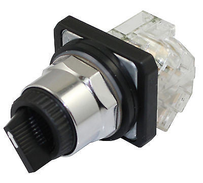 SUNS PBM30-S2ME-B-P1 30mm 2 Position Selector Switch Maint 9001KS11BH1 800T-H2A - Industrial Direct