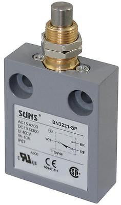 SUNS SN3221-SP-D Panel Mount Plunger Limit Switch 914CE27-Q1 D4CC1041 D4CC3041 - Industrial Direct