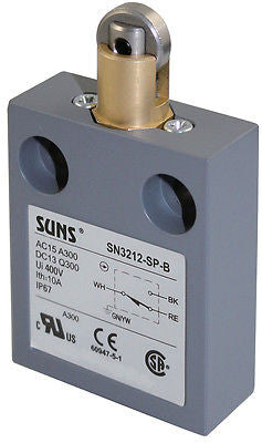 SUNS SN3212-SP-D Roller Plunger Limit Switch for 914CE2-Q1 D4CC-1002 D4CC-3002 - Industrial Direct