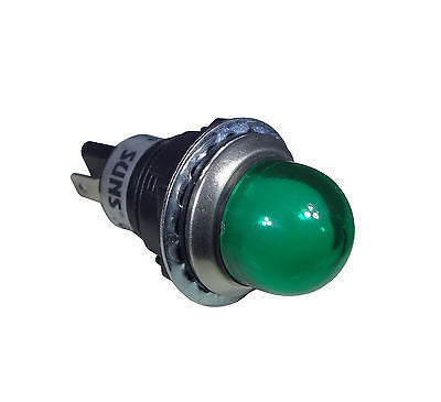 SUNS IL5E-24E-G-Q LED 3/4" Green Indicator Pilot Light 24V Square D 9001OG24 - Industrial Direct