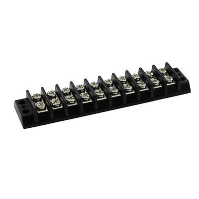 SUNS TU210 UL Rated 20A/300V Terminal Block 10 Position 22-12 AWG Barrier Strip - Industrial Direct
