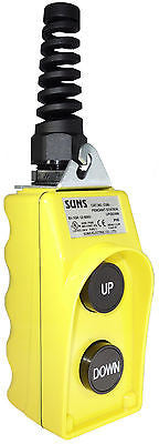 SUNS CSB-292Y-HGA UL Listed Yellow Up/Down Pendant Station 4NO - Industrial Direct