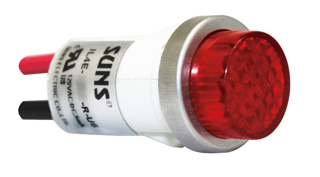 SUNS IL4E-240E-R-U6 LED 1/2" Red Indicator Light Raised 240V Solico Ideal 778111 - Industrial Direct