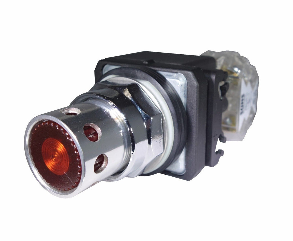 SUNS PBM30-GP-D24E-A-P1 30mm 120V LED Amber Pushbutton 9001K3L35AH13 - Industrial Direct