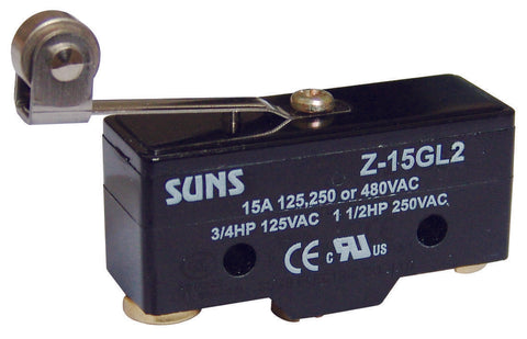SUNS International Z-15GL2 Roller Lever 15A Micro Switch - Industrial Direct