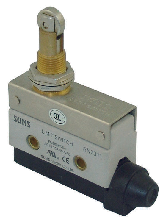 SUNS SN7311 Panel Mount Roller Plunger Mini Enclosed Limit Switch - Industrial Direct