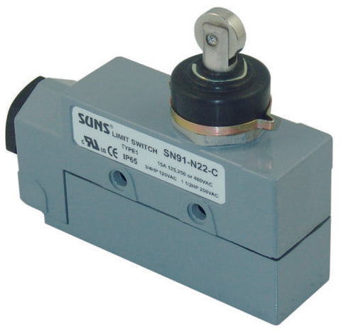 SUNS SN91-N22-A Sealed Roller Plunger Limit Switch BZE6-2RN80 ZE-N22-2 - Industrial Direct