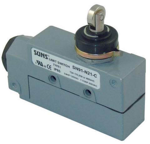 SUNS SN91-N21-A Sealed Cross Roller Plunger Limit Switch BZE6-2RN81 ZE-N21-2 - Industrial Direct