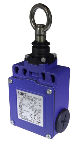 SUNS SN2170-SL-A Cable Pull Safety Switch Slow Action 1NO 1NC Three Conduit - Industrial Direct